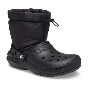 Botas Crocs Classic Forro Neo Puff Hombre Negros | Mexico 0710ILHS